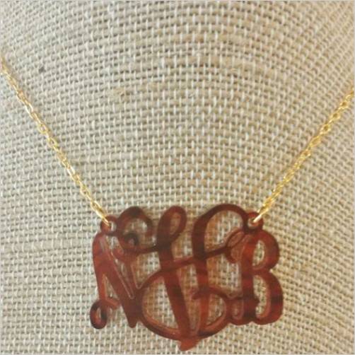 mint anchor necklace