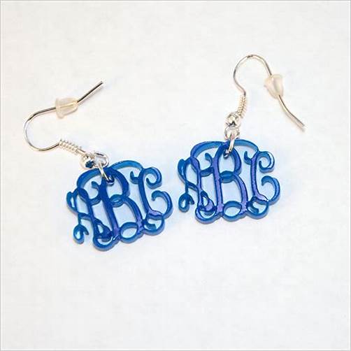 Monogram Acrylic Earrings